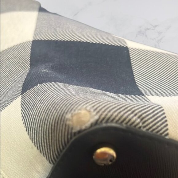 Kate Spade Black and White Checkered Canvas Bag (REHAB) - Picture 9 of 14